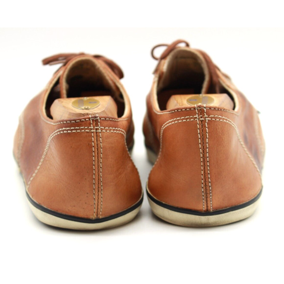 Element Mens Recycled Vegan Tan Brown Leather Skateboard Shoes Size 11 - Picture 5 of 8